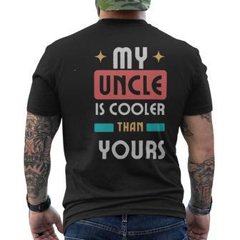My Uncle Is Cooler Than Yours - My Uncle Is Cooler Than Yours Mens Back Print T-shirt - Monsterry CA