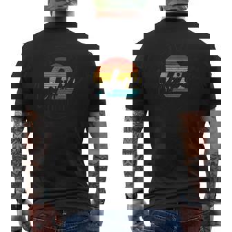 Nashville Tennessee Country Music City Vintage Retro Men's T-shirt Back Print | Mazezy