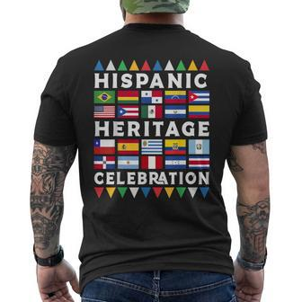National Hispanic Heritage Month Latina Countries Men's T-shirt Back Print | Mazezy UK