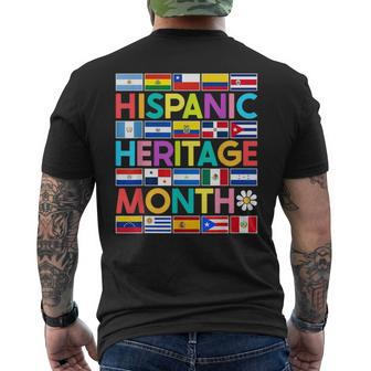 National Hispanic Heritage Month Mes De La Herencia Hispana Men's T-shirt Back Print | Mazezy