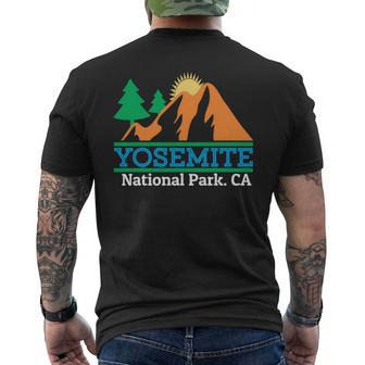 National Park Graphic Yosemite Men's T-shirt Back Print | Mazezy DE