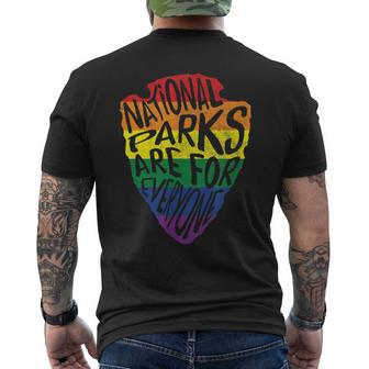 National Parks Are For Everyone Pride Pride Month Funny Designs Funny Gifts Mens Back Print T-shirt | Mazezy
