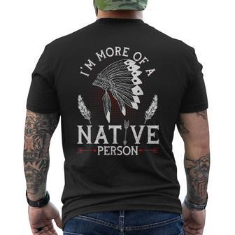 Native American Pride Design For A Proud Indigenous American Mens Back Print T-shirt - Seseable