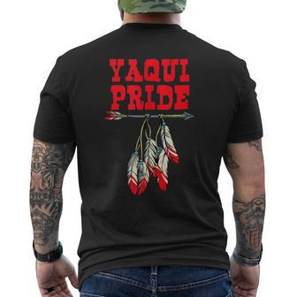 Native Indian Yaqui Pride Mens Back Print T-shirt | Mazezy