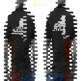 Native New Yorker Patriotic American Born Usa New York Love Men's T-shirt Back Print | Mazezy