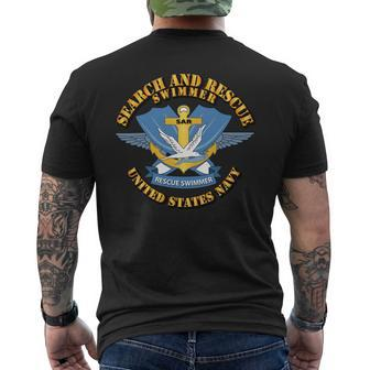 Navy Search And Rescue Swimmer T Shirt Mens Back Print T-shirt - Monsterry UK