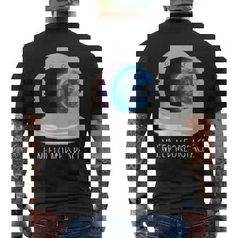 Need More Space Astronaut Exploration Spaceman Helmet Design Mens Back Print T-shirt - Thegiftio