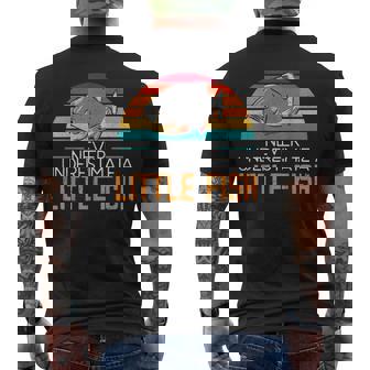 Never Underestimate A Little Fish Piranha Fishkeeping Mens Back Print T-shirt - Seseable