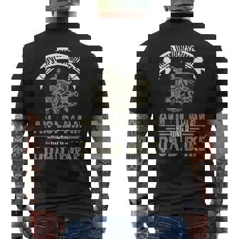 Never Underestimate An Old Man Quad Rider Funny Quad Mens Back Print T-shirt - Seseable