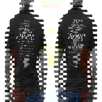 Never Underestimate An Old Man Whos A Vietnam Veteran Veteran Funny Gifts Mens Back Print T-shirt | Mazezy