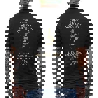 Never Underestimate An Old Man With A Guitar Guitarist Funny Old Man Funny Gifts Mens Back Print T-shirt | Mazezy