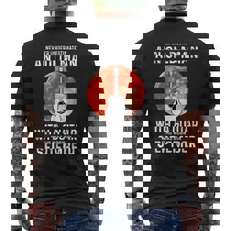 Never Underestimate An Old Man With A Guitar September Old Man Funny Gifts Mens Back Print T-shirt | Mazezy