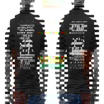 Never Underestimate An Old Men Who Is Also A Vietnam Veteran Veteran Funny Gifts Mens Back Print T-shirt | Mazezy