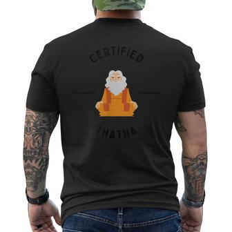 New Grandfather Or Thatha Present For New Grandfathers Mens Back Print T-shirt - Seseable