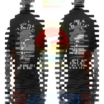 New Knee New Me Vintage Knee Replacement Surgery Mens Back Print T-shirt | Mazezy