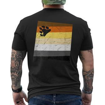 New Mexico Gay Bear Pride Flag Mens Back Print T-shirt | Mazezy