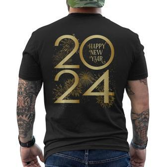 New Year Eve Party 2024 The Happy New Year 2024 Men's T-shirt Back Print | Mazezy