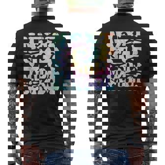 Next Stop Middle School Elementary School Graduation Tie Dye Men's Back Print T-shirt | Mazezy