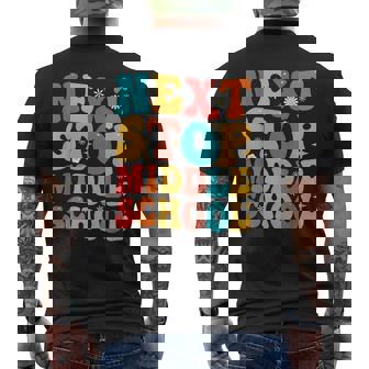 Next Stop Middle School Graduate 5Th Grade Graduation Men's Back Print T-shirt | Mazezy