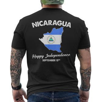 Nicaragua Pride 15 September Independence Nicaraguan Flag Men's T-shirt Back Print | Mazezy UK
