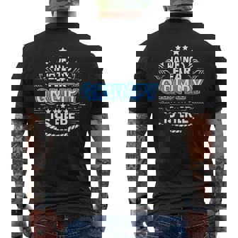 Have No Fear Grumpy Is Here Proud Father Day Daddy Papa Men's Back Print T-shirt | Mazezy