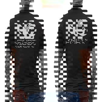 No Requests Mens Back Print T-shirt | Mazezy