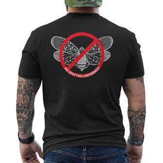 No Spotted Lanternfly Control Men's T-shirt Back Print | Mazezy