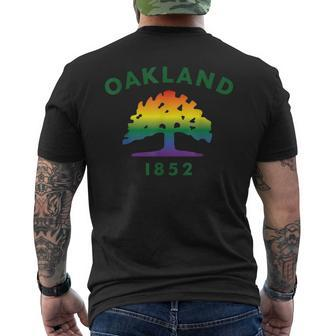 Northern California Oakland 1852 Lgbt Gay Pride Mens Back Print T-shirt | Mazezy