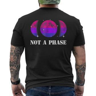 Not A Phase Bisexual Flag Lgbt Gay Pride Moon Gifts Mens Back Print T-shirt | Mazezy