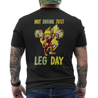 Not Drunk Just Leg Day Fitness Gym Bodybuilding Design 2 Mens Back Print T-shirt - Monsterry CA