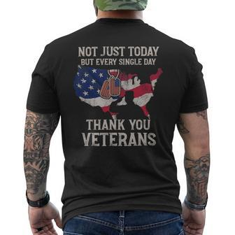 Not Just Today But Every Single Day Thank You Veterans 283 Mens Back Print T-shirt - Monsterry AU