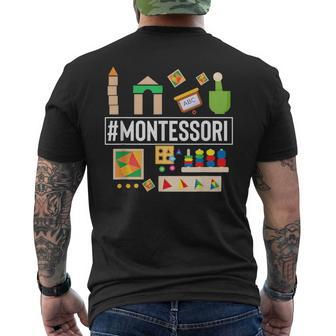 Novelty Montessori Studying Learning Schooling Accessories Men's T-shirt Back Print | Mazezy UK