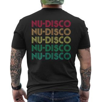 Nu-Disco Retro 90S Dance Music Dj Men's T-shirt Back Print | Mazezy