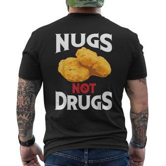 Nugs Not Drugs Cool I Love Nuggets Men's T-shirt Back Print | Mazezy