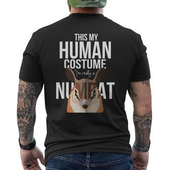 Numbat Graphic Banded Anteater Walpurti Australian Men's T-shirt Back Print | Mazezy DE