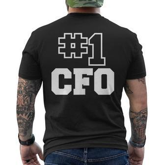 Number One Cfo 1 Fiscal Chief Financial Officer Men's T-shirt Back Print | Mazezy