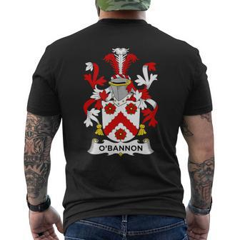 O'bannon Coat Of Arms Family Crest Men's T-shirt Back Print | Mazezy UK