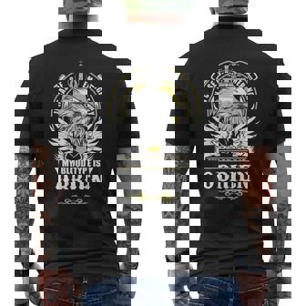 Obrien Name Gift My Blood Type Is Obrien Mens Back Print T-shirt | Seseable CA
