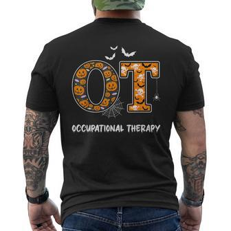 Occupational Therapy Therapist Scary Halloween Costume Men's T-shirt Back Print - Seseable