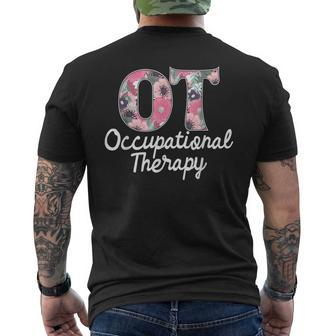 Occupational Therapy - Healthcare Occupational Therapist Ota Mens Back Print T-shirt - Seseable