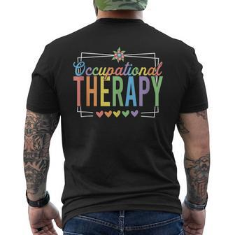 Occupational Therapy Ot Therapist Love Heart Mens Back Print T-shirt | Mazezy