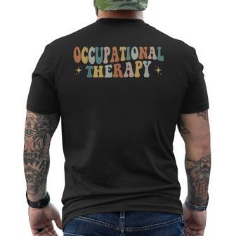 Occupational Therapy -Ot Therapist Ot Month Groovy Retro Mens Back Print T-shirt - Monsterry DE