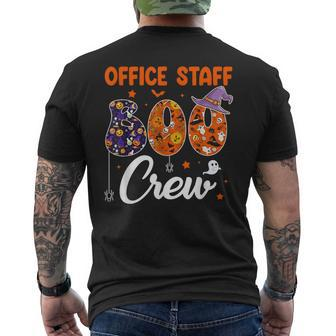 Office Staff Boo Crew Matching Halloween Costume Men's T-shirt Back Print