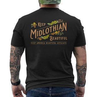 Official Keep Midlothian Beautiful Men's T-shirt Back Print | Mazezy