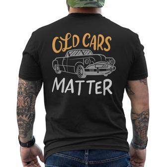 Old Vintage Cars Matter Men's T-shirt Back Print | Mazezy