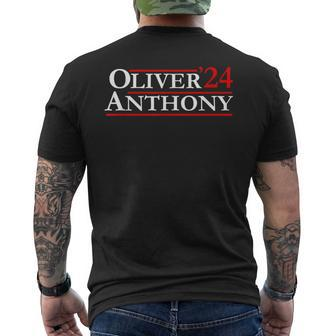Oliver Anthony '24 For President Usa Elect Rich Richmond Men's T-shirt Back Print | Mazezy