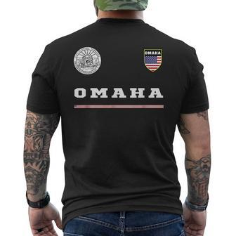 Omaha SportsSoccer Jersey National Pride Gift Mens Back Print T-shirt | Mazezy