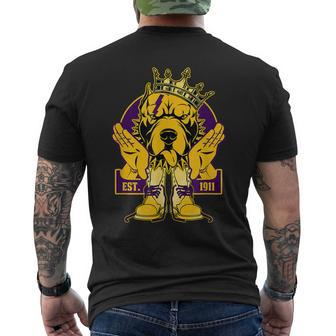 Omega 1911 Bulldog Crown Psi Hand Sign Army Boots Phi Men's Back Print T-shirt | Mazezy