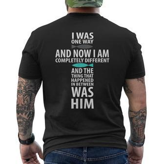 I Was One Way Chosen Completely Different Men's T-shirt Back Print - Monsterry