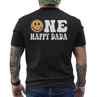 One Happy Dude 1St Birthday One Cool Dada Family Matching Men's T-shirt Back Print - Thegiftio UK